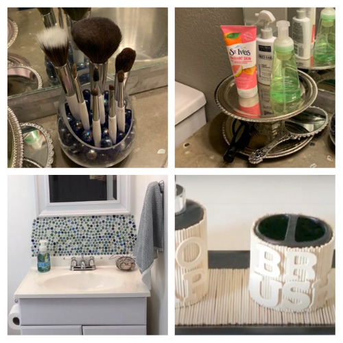 20 Genius Dollar Store Bathroom Organization Hacks- Find the perfect frugal way to keep your bathroom tidy and organized with these clever dollar store bathroom organization hacks! | organizing on a budget from the dollar store, #organizingTips #dollarStoreOrganizing #organization #homeOrganization #ACultivatedNest