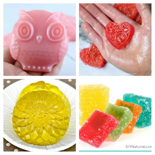 20 Fun DIY Shower Jelly Soaps- Need a homemade gift, fun at-home project with the kids, or need to fill up your bathroom pantry? Check out these fun DIY shower jellies! | DIY jelly soaps, #diy #diyGifts #showerJellies #diyBeautyProducts #ACultivatedNest