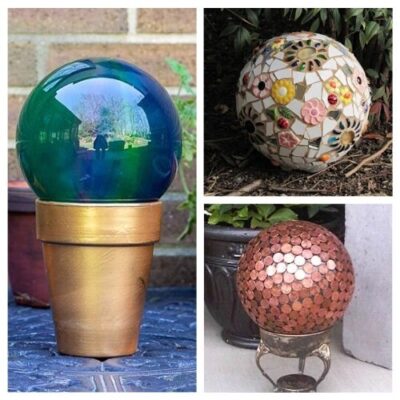10 Beautiful DIY Garden Globes