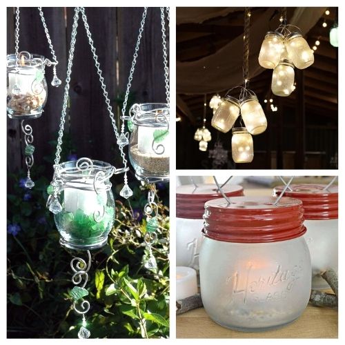 20 Beautiful DIY Outdoor Lights- Get your backyard or garden ready for warmer weather with these 20 beautiful DIY outdoor lights projects! Simple projects for a big statement! | #diyProjects #DIY #diyLights #outdoorLighting #ACultivatedNest