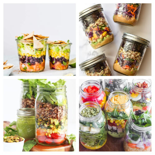 How to Layer a Mason Jar Salad Recipe! - Organize Yourself Skinny