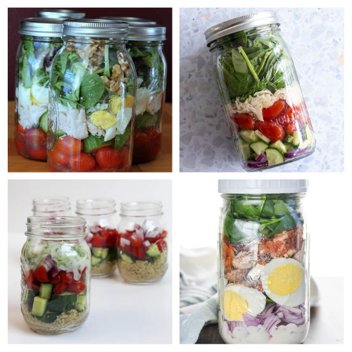 Epic Mason Jar Cobb Salad with Ranch