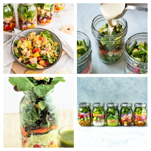 Mason Jar Salad • Hip Foodie Mom