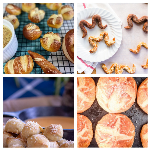 28 Pretzels You Can Make at Home- These homemade pretzel recipes are easy to make and taste delicious! There are so many different hard and soft pretzels you can make at home! | #pretzels #recipes #snackRecipes #snacks #ACultivatedNest