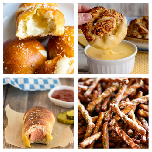 28 Pretzels You Can Make from Scratch- These homemade pretzel recipes are easy to make and taste delicious! There are so many different hard and soft pretzels you can make at home! | #pretzels #recipes #snackRecipes #snacks #ACultivatedNest