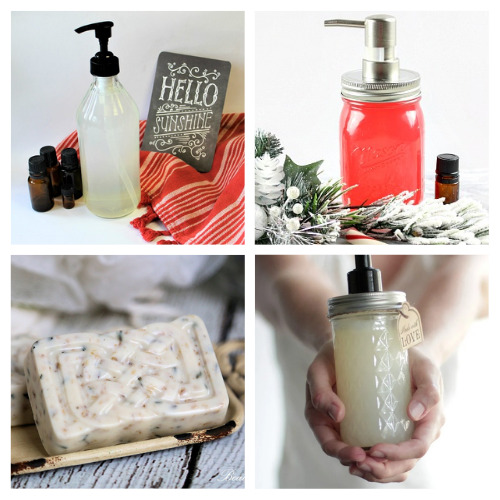 16 Lovely DIY Hand Soaps- If you want some delightful-smelling all-natural hand soap, you can easily make your own! Here are 16 lovely DIY hand soaps to make! | #diy #diySoap #handmadeSoap #soap #ACultivatedNest