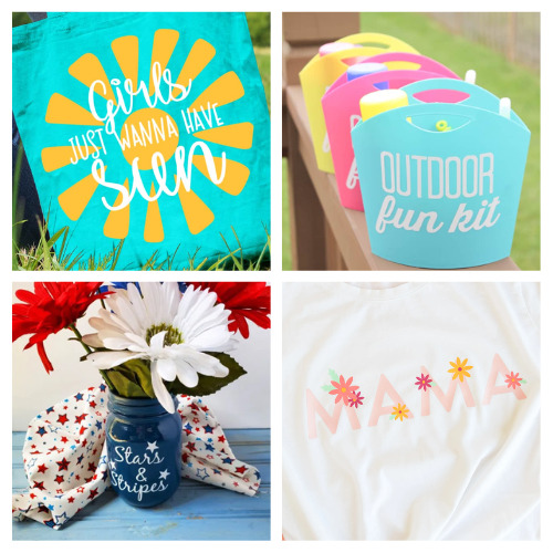 20 Cute Cricut Summer Crafts- Make some of these cute Cricut summer crafts to get festive, fresh, and excited for the hot summer weather! | cutting machine projects for summer, #summerCrafts #CricutCrafts #crafts #Cricut #ACultivatedNest