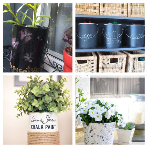 20 Clever Paint Can Upcycles- If you have paint cans leftover from a project, don't throw them out, repurpose them! Here are 20 clever paint can upcycle projects to try! | #diyProject #DIY #upcycle #repurpose #ACultivatedNest