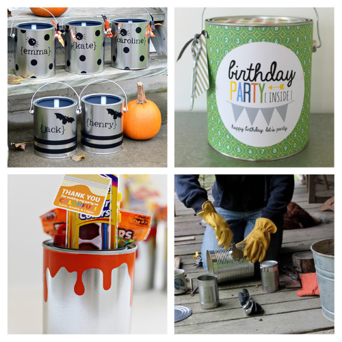 20 Clever Paint Can Upcycles- If you have paint cans leftover from a project, don't throw them out, repurpose them! Here are 20 clever paint can upcycle projects to try! | #diyProject #DIY #upcycle #repurpose #ACultivatedNest