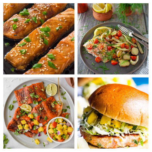 32 Delicious Salmon Recipes- Salmon is easy to cook and can be very delicious, if you have the right recipe! Here are 32 delicious salmon recipes you need to try! | healthy dinner ideas, healthy recipes, #salmon #fishRecipes #recipes #dinnerRecipes #ACultivatedNest