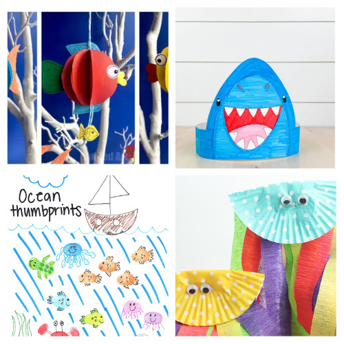 32 Fun Ocean Crafts for Kids- A Cultivated Nest