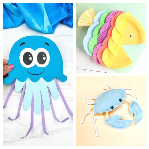 Simple Button Fish Craft For Kids - I Heart Crafty Things