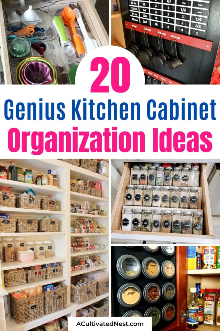 20 Genius Kitchen Cabinet Organization Ideas- A Cultivated Nest