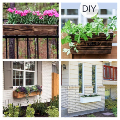 20 Cute DIY Window Box Planters A Cultivated Nest   3 4 400x400 