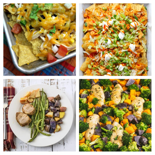 28 Delicious Sheet Pan Dinner Recipes- Have an easy time with dinner tonight, and put together one of these delicious sheet pan dinner recipes! There are so many to try! | easy dinner ideas, #sheetPanDinner #dinnerRecipes #dinner #recipes #ACultivatedNest