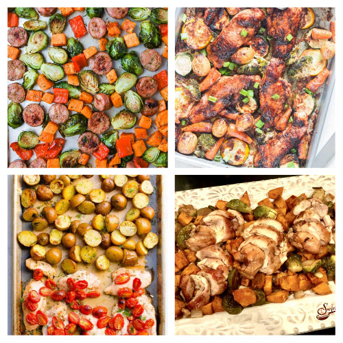 28 Delicious Sheet Pan Meal Ideas- Have an easy time with dinner tonight, and put together one of these delicious sheet pan dinner recipes! There are so many to try! | easy dinner ideas, #sheetPanDinner #dinnerRecipes #dinner #recipes #ACultivatedNest