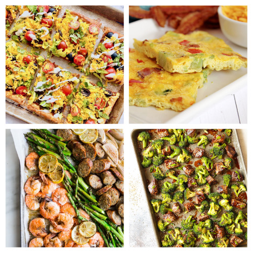 28 Delicious Sheet Pan Meal Ideas- Have an easy time with dinner tonight, and put together one of these delicious sheet pan dinner recipes! There are so many to try! | easy dinner ideas, #sheetPanDinner #dinnerRecipes #dinner #recipes #ACultivatedNest