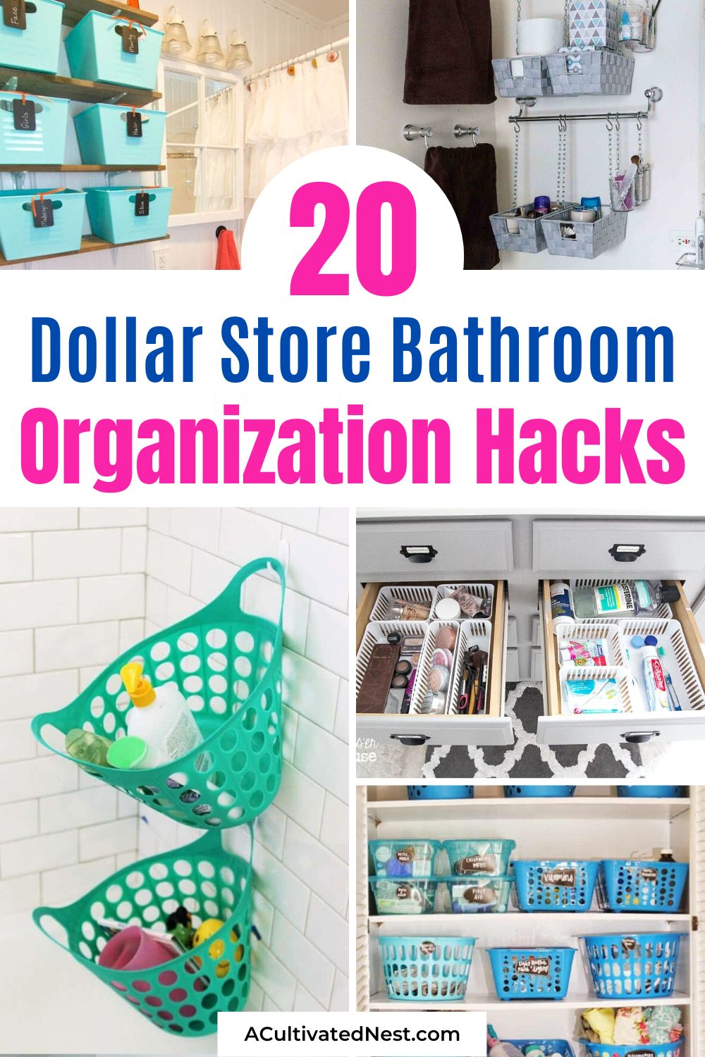 20 Genius Dollar Store Bathroom Organization Hacks 