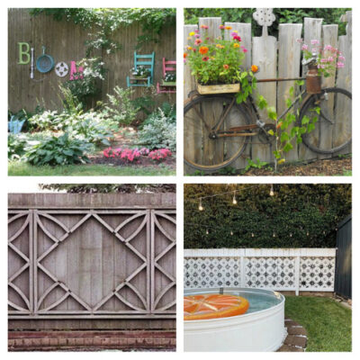 24 Gorgeous Backyard Fence Décor Ideas- A Cultivated Nest