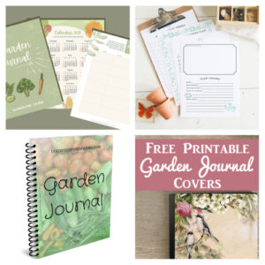 free printable garden journal happy planner