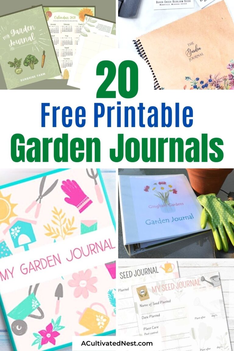 20 Handy Free Printable Garden Journals A Cultivated Nest