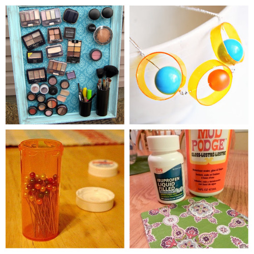 24 Pill Bottle Upcycle DIY Projects- When you've taken all the medicine in a pill bottle, don't throw it out, repurpose it! Here are many clever ways to upcycle pill bottles! | DIY organizers, upcycled organization, #upcycling #upcycleProject #repurpose #DIY #ACultivatedNest