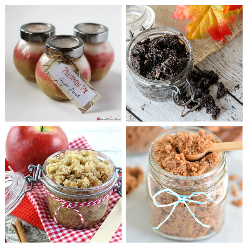 20 Luxurious Homemade Sugar Scrubs for Fall- Relax and get your skin ready for cooler weather with these luxurious DIY fall sugar scrubs! They make great DIY gifts! | autumn sugar scrubs, #sugarScrub #diyGifts #homemadeGiftIdeas #bodyScrub #ACultivatedNest
