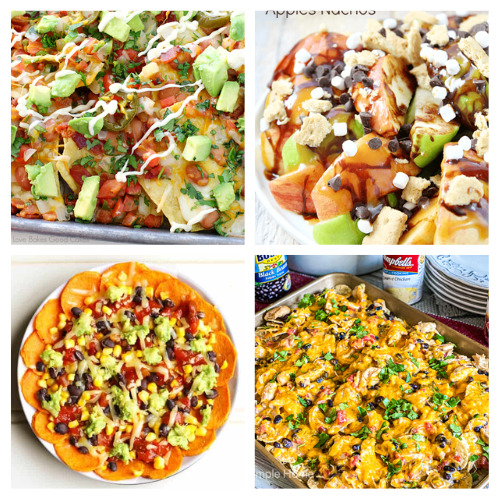 20 Delicious Nachos Recipe Ideas to Feed a Crowd- Having a big get-together? Try some nachos recipes to feed your crowd! Everyone will be happy & most of these recipes don't take long to make! | #nachos #recipes #dinnerRecipes #dessertNachos #ACultivatedNest