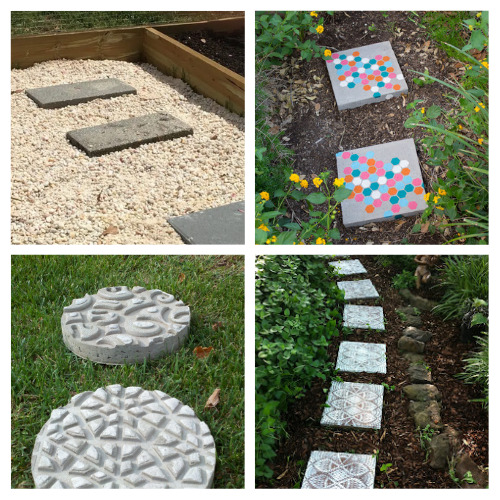 24 Beautiful DIY Pathways Ideas- Add some functional beauty to your yard with these gorgeous DIY walkway ideas. There are so many easy ways to make your own pathways! | #walkways #DIY #diyProjects #backyardDecorating #ACultivatedNest