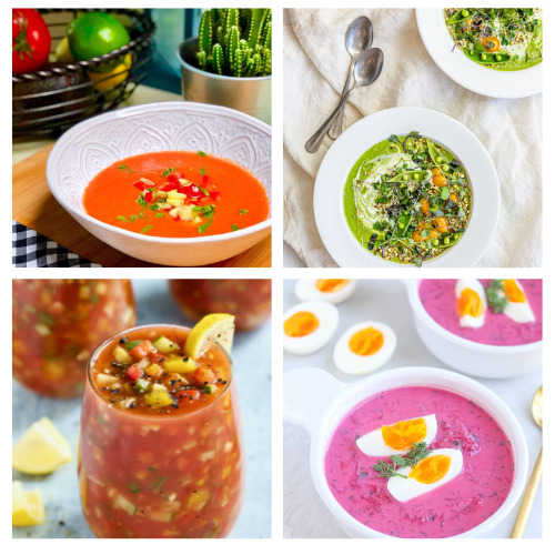 28 Cool Summer Soup Recipes to Try- If you want a delicious and refreshing meal this summer, try one of these cool summer soup recipes! Cold soups are a unique and tasty treat! | #coldSoups #soupRecipes #summerRecipes #recipeIdeas #ACultivatedNest