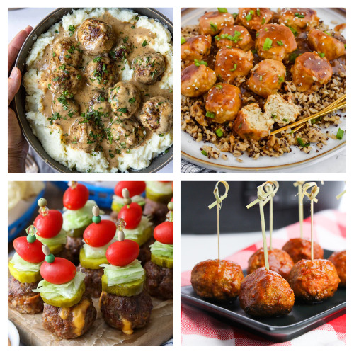 40 Delicious Meatball Recipes You Must Try- If you're tired of dry, flavorless meatballs, then you need to checkout these delicious meatball recipes! They're moist and full of flavor! | chicken meatballs, turkey meatballs, beef meatballs, #recipes #meatballs #recipeIdeas #dinnerRecipes #ACultivatedNest