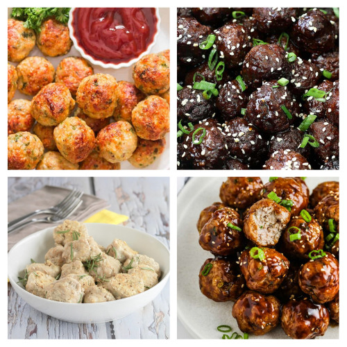 40 Delicious Homemade Meatball Recipes- If you're tired of dry, flavorless meatballs, then you need to checkout these delicious meatball recipes! They're moist and full of flavor! | chicken meatballs, turkey meatballs, beef meatballs, #recipes #meatballs #recipeIdeas #dinnerRecipes #ACultivatedNest