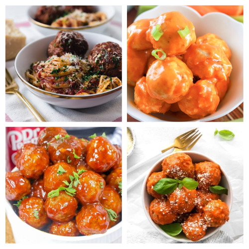 40 Delicious Homemade Meatball Recipes- If you're tired of dry, flavorless meatballs, then you need to checkout these delicious meatball recipes! They're moist and full of flavor! | chicken meatballs, turkey meatballs, beef meatballs, #recipes #meatballs #recipeIdeas #dinnerRecipes #ACultivatedNest