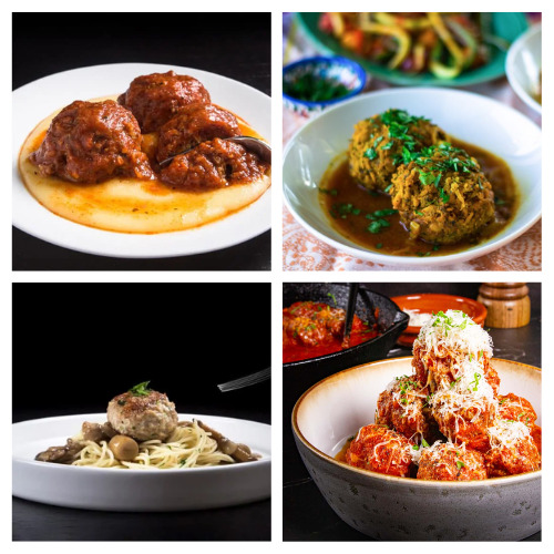 40 Delicious Homemade Meatball Recipes- If you're tired of dry, flavorless meatballs, then you need to checkout these delicious meatball recipes! They're moist and full of flavor! | chicken meatballs, turkey meatballs, beef meatballs, #recipes #meatballs #recipeIdeas #dinnerRecipes #ACultivatedNest