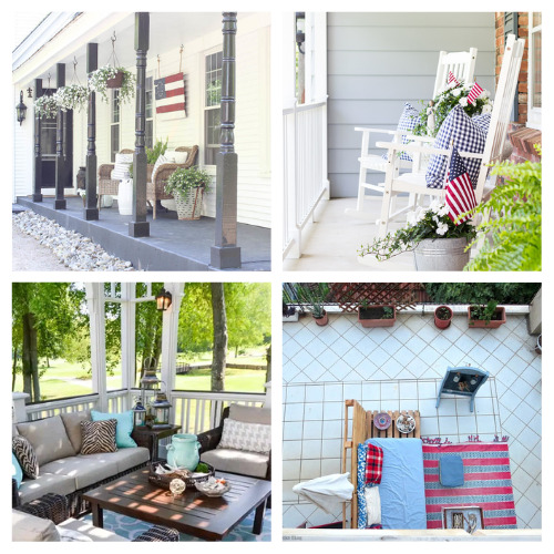 28 Gorgeous Summer Porches Decor Ideas to Inspire You- Make your front porch beautiful and inviting this summer with inspiration from these 28 gorgeous summer porches! | #porch #summerDecorating #summerDecor #summerPorch #ACutlivatedNest