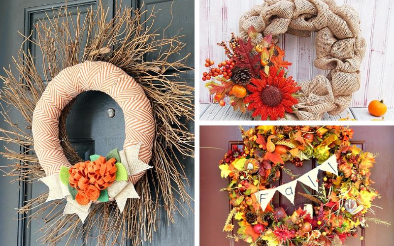 25 Festive DIY Fall Wreaths