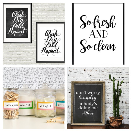 20 Pretty Free Printables for Your Laundry Room- Spruce up your laundry room with these pretty free laundry room printables. You may not love all the laundry but these might make it better! | #freePrintables #printable #laundryRoom #laundry #ACultivatedNest