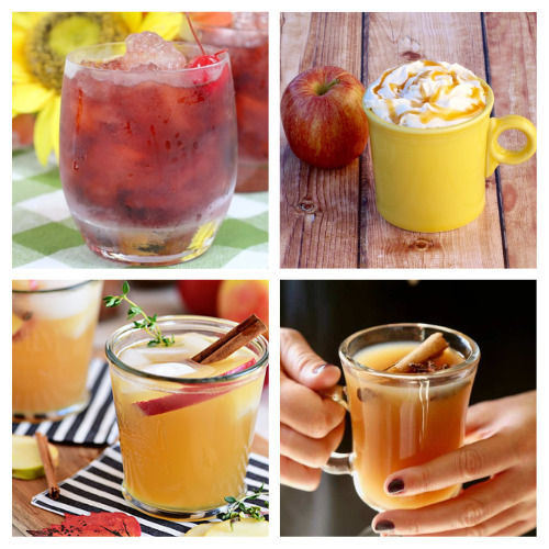 24 Delicious Drink Recipes for Fall- Celebrate all the wonderful flavors of fall with some of these delicious fall drink recipes! These are great for parties! | nonalcoholic drinks, alcoholic drinks, #fallRecipes #drinkRecipes #drinks #recipes #ACultivatedNest