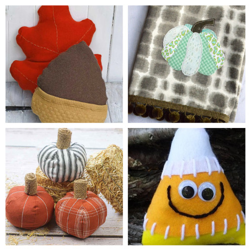 24 Fall Sewing Projects for Beginners- If you want to make some pretty home décor or a lovely gift on a budget this fall, then you'll love these fall sewing projects for beginners! | fall DIY projects, fall crafts, #sewingProjects #fallSewing #beginnerSewing #fallDIY #ACultivatedNest