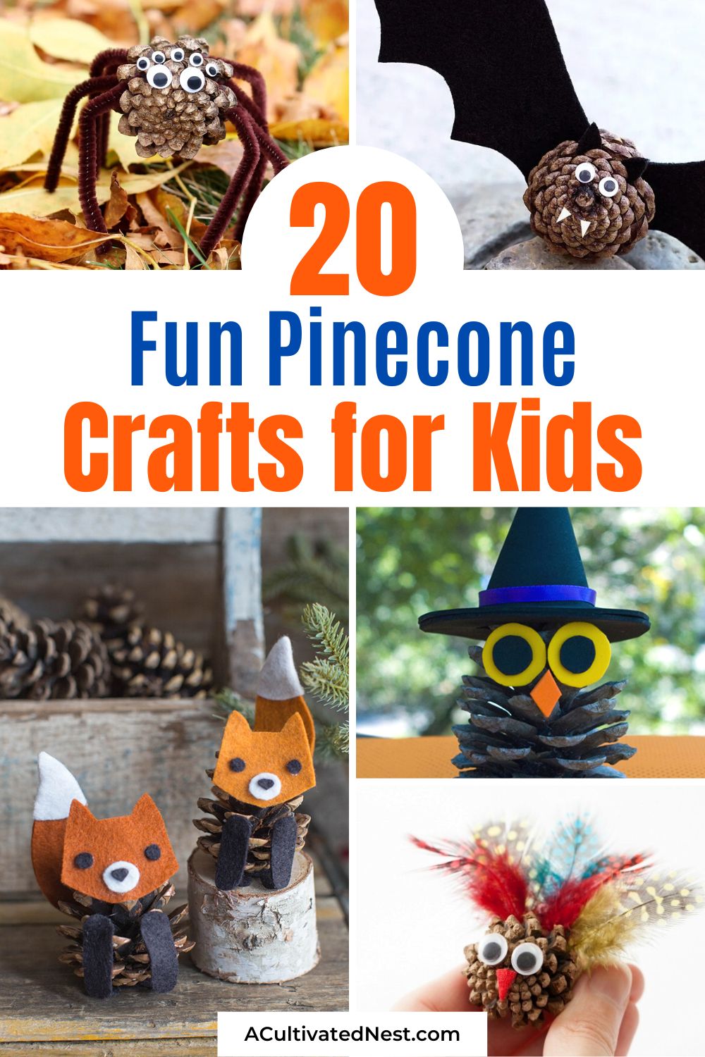 20 Fun Pinecone Crafts for Kids