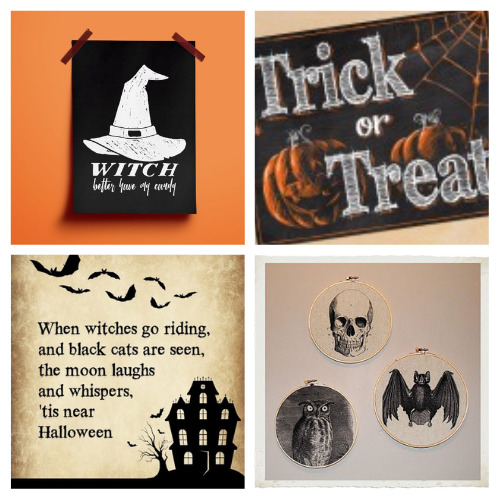 24 Halloween Wall Art Free Printables- Make your home festive this fall with these Halloween wall art free printables! There are so many spooky free art prints to choose from! | #Halloween #freePrintables #wallArt #printables #ACultivatedNest