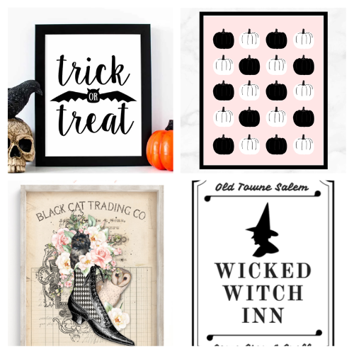 24 Halloween Free Wall Art Printables- Make your home festive this fall with these Halloween wall art free printables! There are so many spooky free art prints to choose from! | #Halloween #freePrintables #wallArt #printables #ACultivatedNest