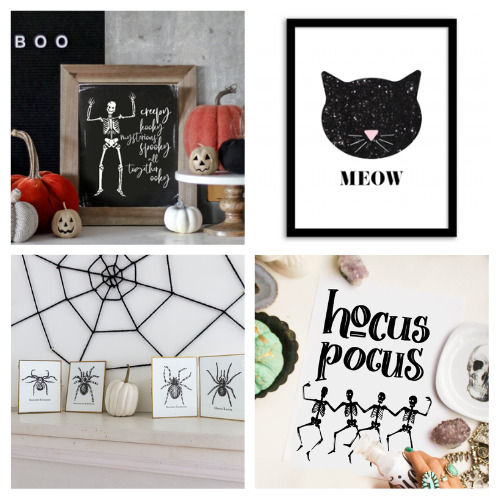 24 Halloween Free Wall Art Printables- Make your home festive this fall with these Halloween wall art free printables! There are so many spooky free art prints to choose from! | #Halloween #freePrintables #wallArt #printables #ACultivatedNest