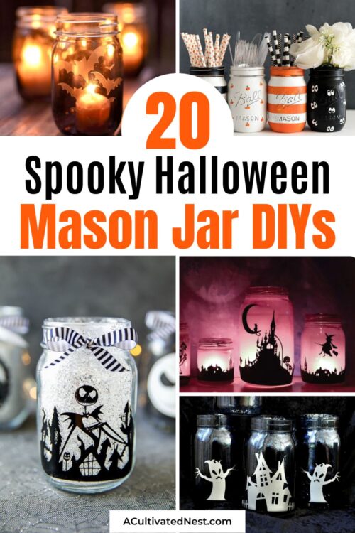 20 Spooky Halloween Mason Jar DIYs- A Cultivated Nest