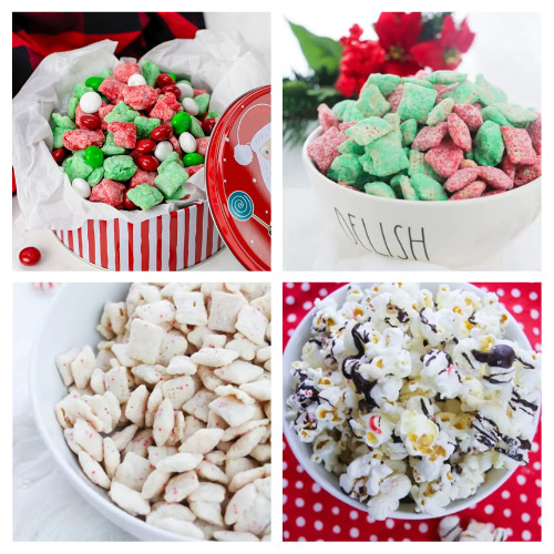 20 Cheery Christmas Snack Mix Recipes- Don't spend all your time in the kitchen with these Christmas snack mix recipes that are easy to make, tasty, and can be made ahead of time! | homemade Christmas snacks, homemade holiday snack recipes, #Christmas #snackMixes #muddyBuddies #recipes #ACultivatedNest