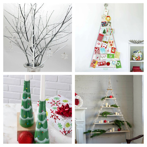 20 Festive DIY Christmas Trees- Christmas is right around the corner and I LOVE decorating my house! This year, I wanted to try some festive DIY Christmas trees! | Christmas tree décor ideas, #Christmas #diyChristmas #DIY #ChristmasDecor #ACultivatedNest