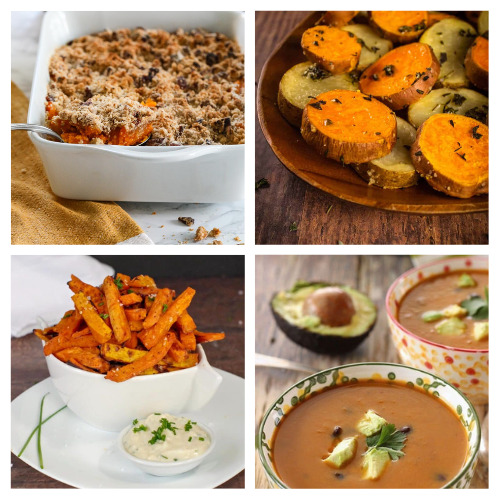 24 Sweet Potato Recipes- One of my favorite fall flavors is sweet potato! If you need some new ideas for how to cook and bake with sweet potatoes, you'll love this delicious collection of tasty recipes using sweet potatoes! | sweet potato desserts, sweet potato sides, fall desserts, #sweetPotato #fallRecipes #recipes #sideDishes #ACultivatedNest