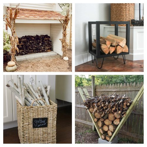 12 Smart Firewood Storage Hacks- Need a simple solution to store your firewood this winter? Check out these smart firewood storage hacks to make your life easier! | firewood organization ideas, #firewood #storageIdeas #organizingTips #organization #ACultivatedNest