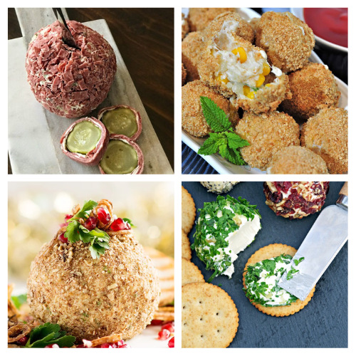 The 24 Best Cheese Ball Recipes- If you want a delicious appetizer for your next party, then you need to check out these amazing cheese ball appetizer recipes! | party appetizer ideas, holiday appetizer ideas, New Year's Eve appetizer recipes, #appetizer #cheeseBall #recipes #appetizerRecipes #ACultivatedNest