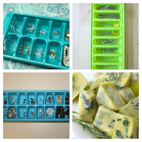 24 Frugal Ice Cube Tray Hacks- Want to save money, organize easier, and make some fun foods? Then you'll love these frugal ice cube tray hacks! | upcycle hacks, repurposing, repurposed ice cube trays, #frugalLiving #moneySavingTips #frugalLivingHacks #iceCubeTrays #ACultivatedNest